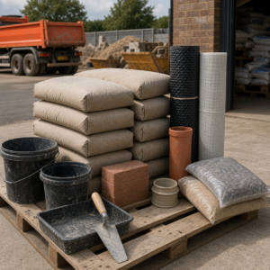Cement bags and building sundries