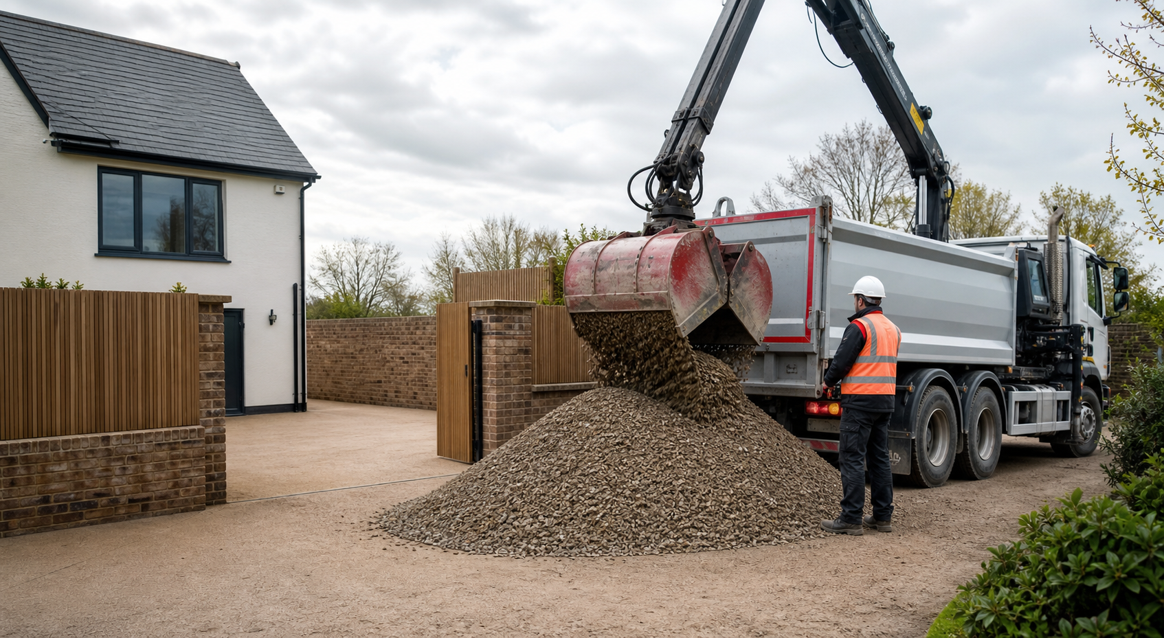 Aggregate delivery to a property in Essex